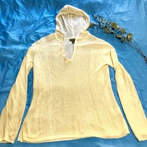 Eddie Bauer Crochet off-white large hoodie